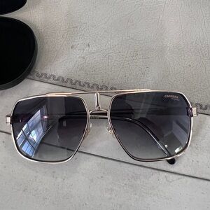 Carrera Silver and Black Men's Sunglasses